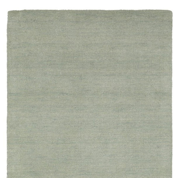 HomeRoots 5' Hand-Tufted Wool Area Rug in Teal and Blue - Cozy, Durable Design for Any Room or Space 8' Runner 575649