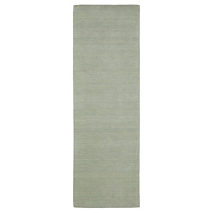 HomeRoots 5' Hand-Tufted Wool Area Rug in Teal and Blue - Cozy, Durable Design for Any Room or Space 8' Runner 575649