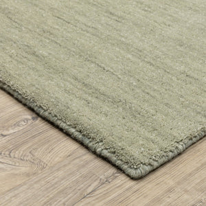 HomeRoots 5' Hand-Tufted Wool Area Rug in Teal and Blue - Cozy, Durable Design for Any Room or Space 8' Runner 575649