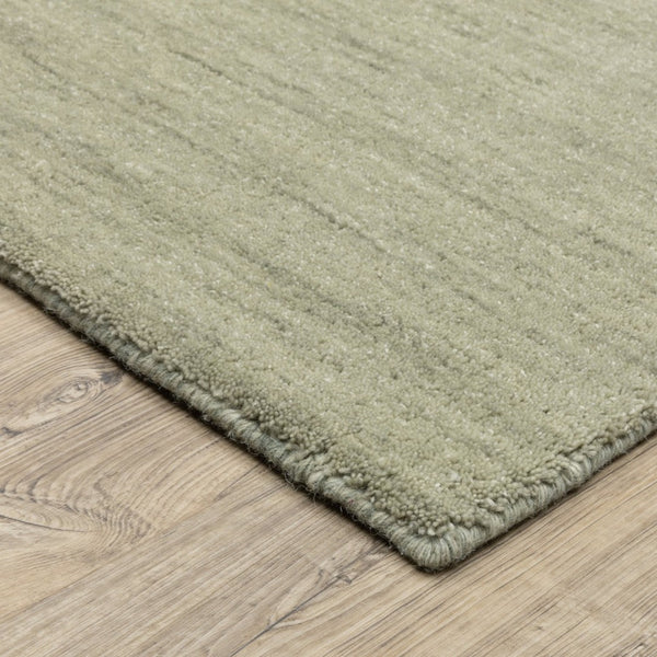 HomeRoots 5' Hand-Tufted Wool Area Rug in Teal and Blue - Cozy, Durable Design for Any Room or Space 8' Runner 575649