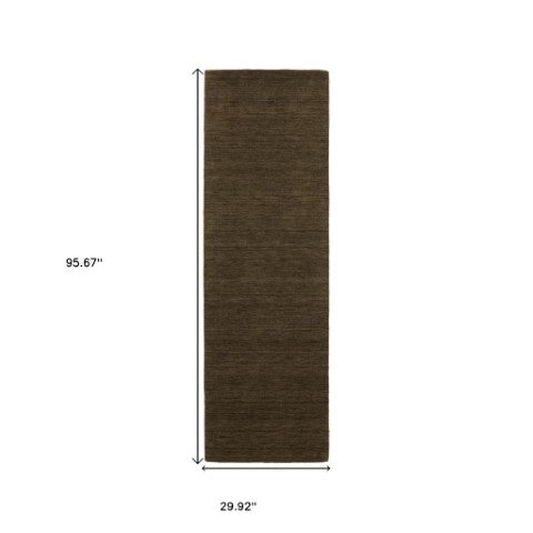 Homeroots 5' Teal Wool Hand Tufted Area Rug - Elevate Your Space With Style, Warmth, And Versatility Today! 8' Runner Wool 575651