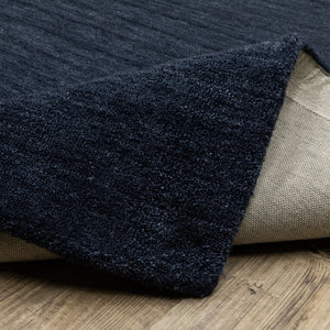 Homeroots 5' Teal Wool Hand Tufted Area Rug - Elevate Your Space With Style, Warmth, And Versatility Today! 8' Runner Wool 575655