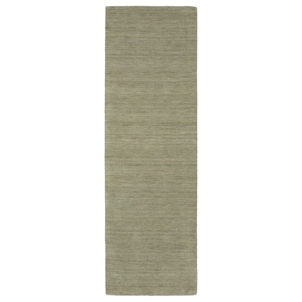 HomeRoots 5' Hand-Tufted Wool Area Rug in Teal and Blue - Cozy, Durable Design for Any Room or Space 8' Runner 575657
