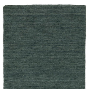 HomeRoots 5' Hand-Tufted Wool Area Rug in Teal and Blue - Cozy, Durable Design for Any Room or Space 8' Runner 575658