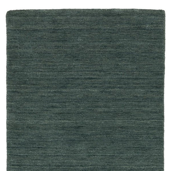 HomeRoots 5' Hand-Tufted Wool Area Rug in Teal and Blue - Cozy, Durable Design for Any Room or Space 8' Runner 575658