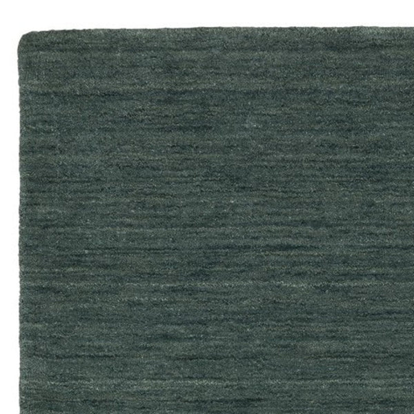 HomeRoots 5' Hand-Tufted Wool Area Rug in Teal and Blue - Cozy, Durable Design for Any Room or Space 8' Runner 575658