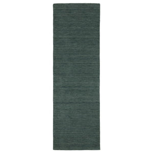 HomeRoots 5' Hand-Tufted Wool Area Rug in Teal and Blue - Cozy, Durable Design for Any Room or Space 8' Runner 575658