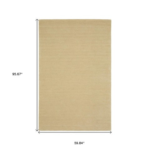 Homeroots 5' Teal Wool Hand Tufted Area Rug - Elevate Your Space With Style, Warmth, And Versatility Today! 5' X 8' Wool 575659