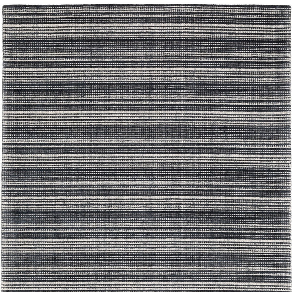 Homeroots 5' Ivory Striped Hand-tufted Area Rug - Add Elegant Texture And Style To Enhance Your Home Decor 5' X 8' Wool Blend 575674
