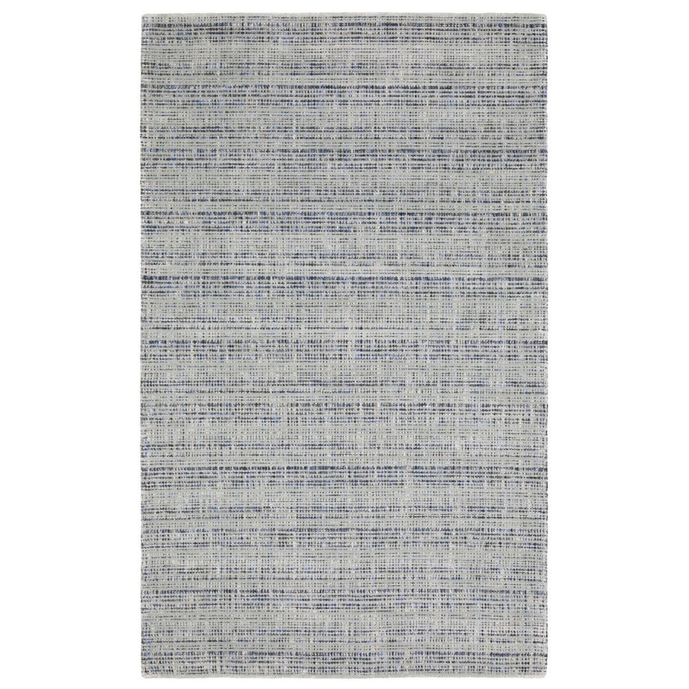 HomeRoots 5' Elegant Ivory and Gray Striped Hand-Tufted Area Rug for Modern and Transitional Home Decor 5' X 8' 575677