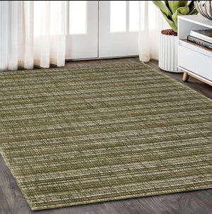 Homeroots 5' Ivory Striped Hand-tufted Area Rug - Add Elegant Texture And Style To Enhance Your Home Decor 5' X 8' Wool Blend 575679