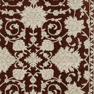 Homeroots 10' Stunning Floral Area Rug With Fringe - Stain Resistant, Perfect For Homes With Kids And Pets 8' Runner Polyester 575695