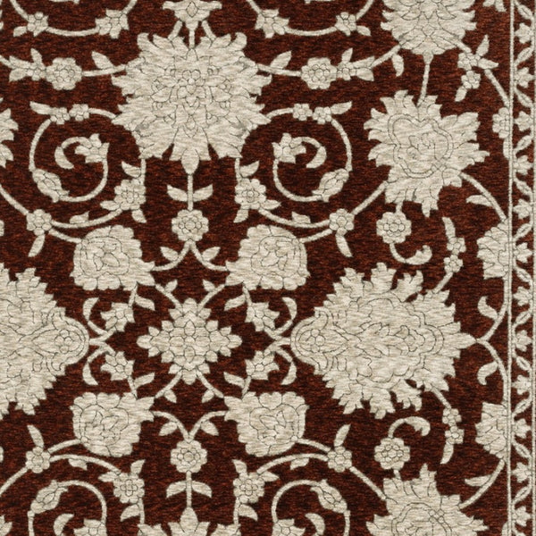 Homeroots 10' Stunning Floral Area Rug With Fringe - Stain Resistant, Perfect For Homes With Kids And Pets 8' Runner Polyester 575695