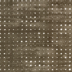 Homeroots 5' Artistic Brown Geometric Power Loom Area Rug – Stain Resistant, Perfect For Homes With Kids & Pets 8' Runner Polyester 575704