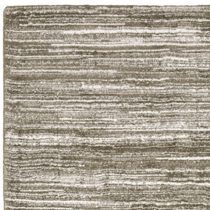 Homeroots 5' Distressed Brown Striped Area Rug – Stylish, Stain-resistant Comfort For Family Spaces & Pets 8' Runner Polyester 575706
