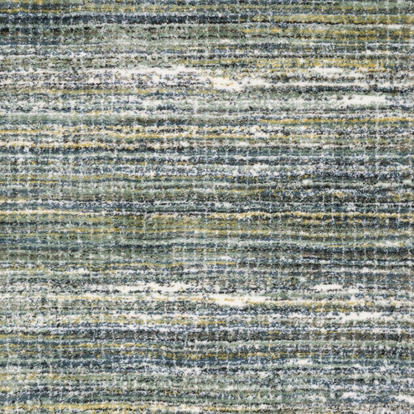 Homeroots 5' Artistic Green Geometric Area Rug - Stain Resistant Design For Stylish Living Spaces & Homes 8' Runner Polyester 575708