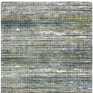 Homeroots 5' Artistic Green Geometric Area Rug - Stain Resistant Design For Stylish Living Spaces & Homes 8' Runner Polyester 575708
