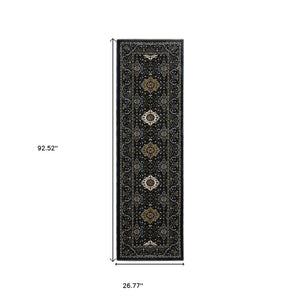 HomeRoots 5' Red Medallion Area Rug with Fringe - Elegant, Stain-Resistant Design for Stylish Living Spaces! 8' Runner 575739