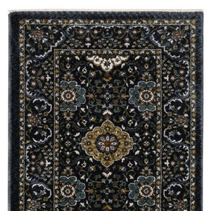 HomeRoots 5' Red Medallion Area Rug with Fringe - Elegant, Stain-Resistant Design for Stylish Living Spaces! 8' Runner 575739