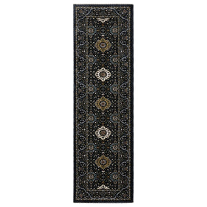 HomeRoots 5' Red Medallion Area Rug with Fringe - Elegant, Stain-Resistant Design for Stylish Living Spaces! 8' Runner 575739