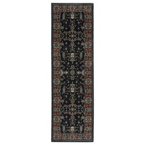 Homeroots 10' Red Oriental Area Rug With Fringe - Stain Resistant, Stylish Design For Living Spaces & Pets 8' Runner Polyester 575741