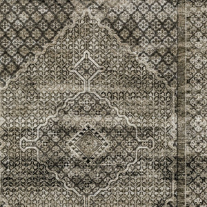 Homeroots 3' Gray Medallion Area Rug With Fringe – Stylish, Stain Resistant Design For Home & Pet Friendly Spaces 5' X 8' Polyester 575745