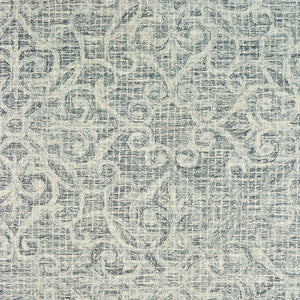 HomeRoots 5' Modern Gray and Ivory Wool Geometric Hand-Tufted Area Rug for Stylish Home Decor and Comfort 4' X 6' 575753