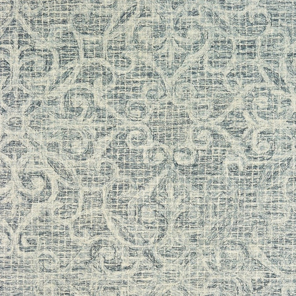 HomeRoots 5' Modern Gray and Ivory Wool Geometric Hand-Tufted Area Rug for Stylish Home Decor and Comfort 4' X 6' 575753