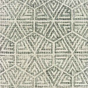 Homeroots 5' Elegant Gray And Ivory Geometric Hand-tufted Wool Area Rug For Stylish Home Décor Enhancement 4' X 6' Wool 575755
