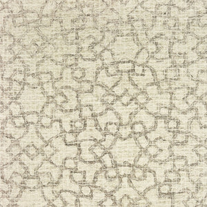 HomeRoots 5' Hand-Tufted Wool Area Rug in Tan and Ivory - Elegant Geometric Design for Any Living Space 4' X 6' 575758