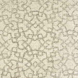 HomeRoots 5' Hand-Tufted Wool Area Rug in Tan and Ivory - Elegant Geometric Design for Any Living Space 4' X 6' 575758