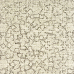 HomeRoots 5' Hand-Tufted Wool Area Rug in Tan and Ivory - Elegant Geometric Design for Any Living Space 4' X 6' 575758