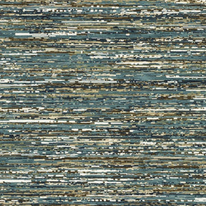 Homeroots 3' Stylish Blue Striped Area Rug - Stain Resistant, Comfortable Texture, Perfect For Homes With Kids & Pets 7' X 10' Polypropylene,Polyester 575760