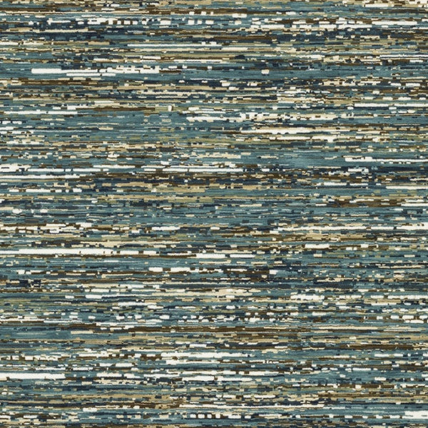 Homeroots 3' Stylish Blue Striped Area Rug - Stain Resistant, Comfortable Texture, Perfect For Homes With Kids & Pets 7' X 10' Polypropylene,Polyester 575760