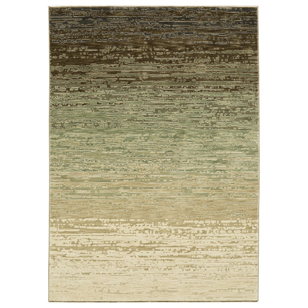 Homeroots 3'' Brown Abstract Area Rug - Stylish, Stain-resistant Comfort For Homes With Kids And Pets 7' X 10' Polypropylene,Polyester 575768