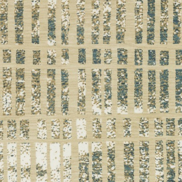 Homeroots 3' Beige Geometric Area Rug - Stylish, Stain Resistant Design For Kid And Pet-friendly Spaces 7' X 10' Polypropylene,Polyester 575771