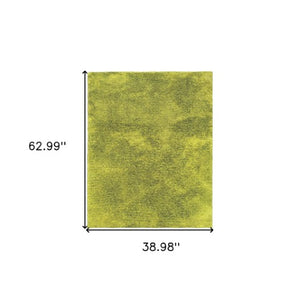 Homeroots 5' Luxurious Ivory Shag Hand-tufted Area Rug – Soft, Stain-resistant Comfort For Any Space 3' X 5' Polyester 575779