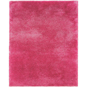 HomeRoots 5' Pink Shag Area Rug - Hand-Tufted Plush Comfort for Living Rooms, Bedrooms, and Play Areas 3' X 5' 575781