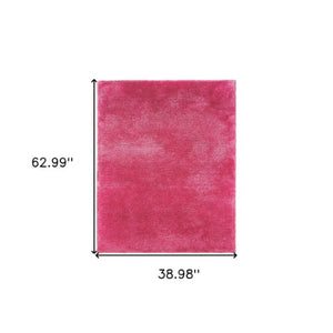 Homeroots 5' Luxurious Ivory Shag Hand-tufted Area Rug – Soft, Stain-resistant Comfort For Any Space 3' X 5' Polyester 575781