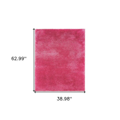 Homeroots 5' Luxurious Ivory Shag Hand-tufted Area Rug – Soft, Stain-resistant Comfort For Any Space 3' X 5' Polyester 575781