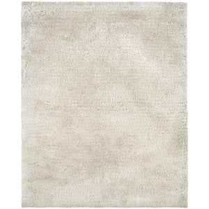 Homeroots 5' Luxurious Ivory Shag Hand-tufted Area Rug – Soft, Stain-resistant Comfort For Any Space 3' X 5' Polyester 575783