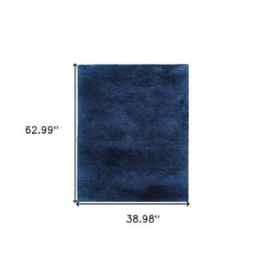 Homeroots 5' Luxurious Ivory Shag Hand-tufted Area Rug – Soft, Stain-resistant Comfort For Any Space 3' X 5' Polyester 575784