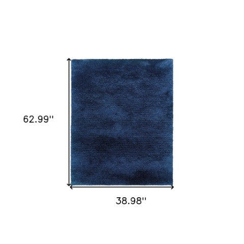 Homeroots 5' Luxurious Ivory Shag Hand-tufted Area Rug – Soft, Stain-resistant Comfort For Any Space 3' X 5' Polyester 575784