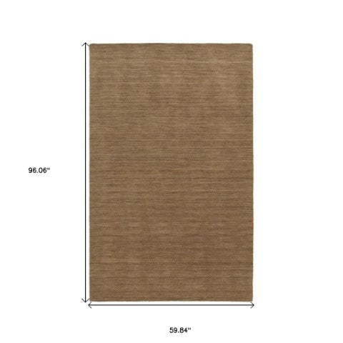 Homeroots 5' Navy Blue Wool Hand Tufted Area Rug - Elevate Your Space With Style, Comfort, And Versatility! 5' X 8' Wool 575792