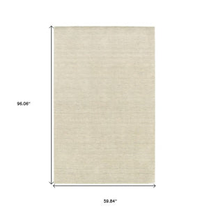 Homeroots 5' Navy Blue Wool Hand Tufted Area Rug - Elevate Your Space With Style, Comfort, And Versatility! 5' X 8' Wool 575794