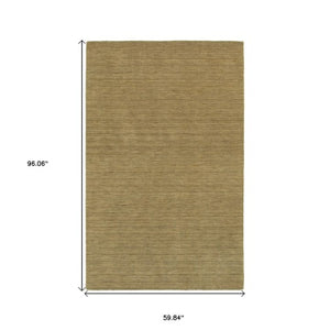 Homeroots 5' Navy Blue Wool Hand Tufted Area Rug - Elevate Your Space With Style, Comfort, And Versatility! 5' X 8' Wool 575797