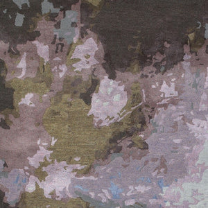 Homeroots 4' Abstract Hand-tufted Area Rug In Blue And Purple – Elevate Your Space With Stylish Comfort 4' X 6' Wool Blend 575799