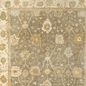 HomeRoots 6' Hand-Knotted Wool Oriental Area Rug in Brown and Beige - Timeless Design for Elegant Interiors 6' X 9' 575821