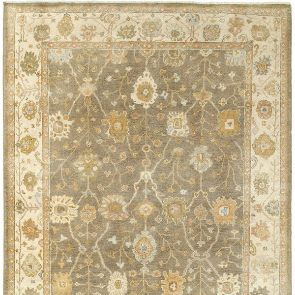HomeRoots 6' Hand-Knotted Wool Oriental Area Rug in Brown and Beige - Timeless Design for Elegant Interiors 6' X 9' 575821