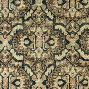 Homeroots 10' Brown Geometric Area Rug - Stylish Stain-resistant Design For Sophisticated Living Spaces 8' Runner Polypropylene 575841